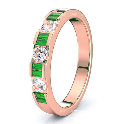 Rose Diamond and Emerald