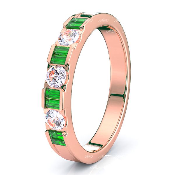 Rose Diamond and Emerald