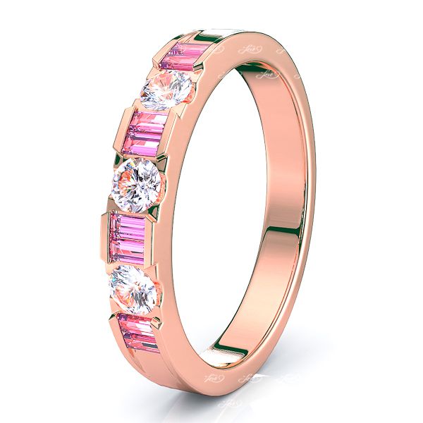 Rose Diamond and Pink Sapphire