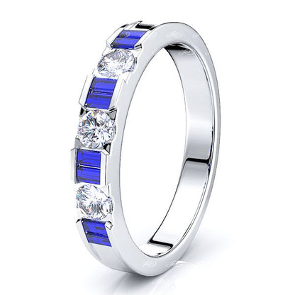 White Diamond and Blue Sapphire