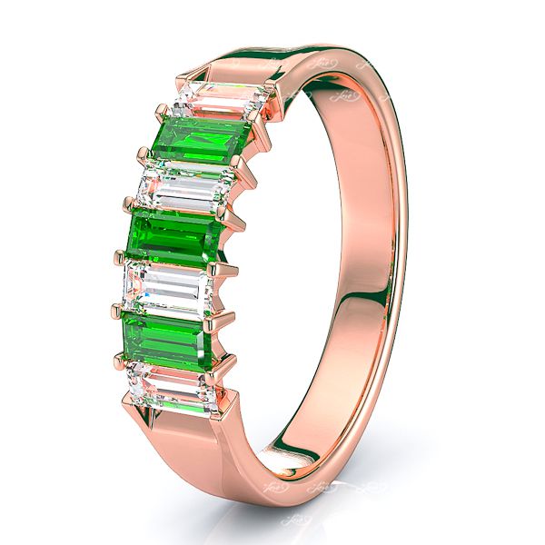 Rose Diamond and Emerald