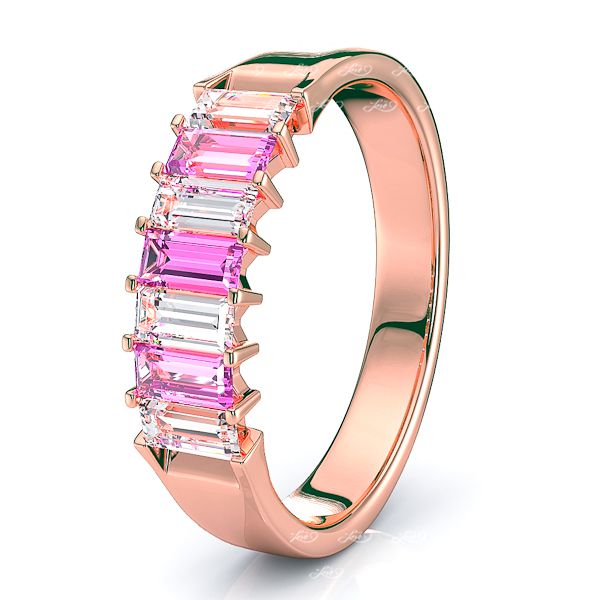 Rose Diamond and Pink Sapphire