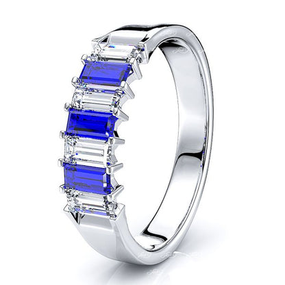 White Diamond and Blue Sapphire