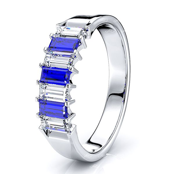 White Diamond and Blue Sapphire
