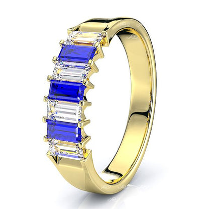 Yellow Diamond and Blue Sapphire
