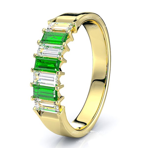 Yellow Diamond and Emerald
