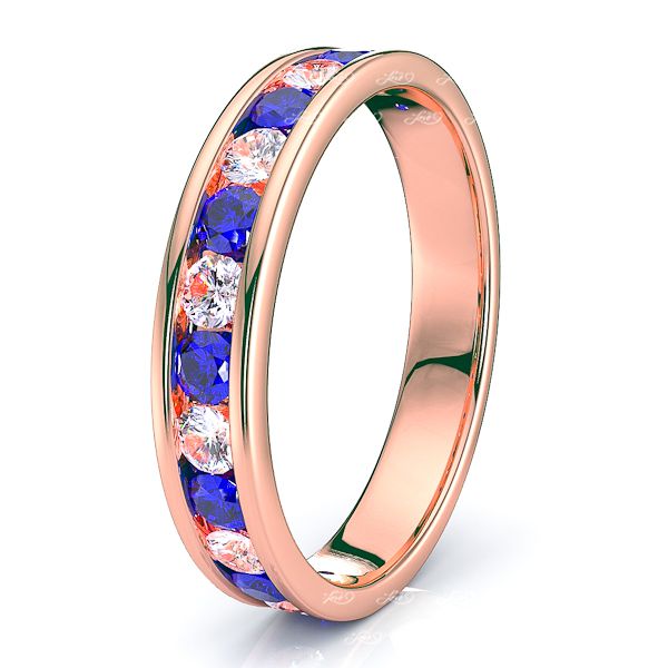 Rose Diamond and Blue Sapphire