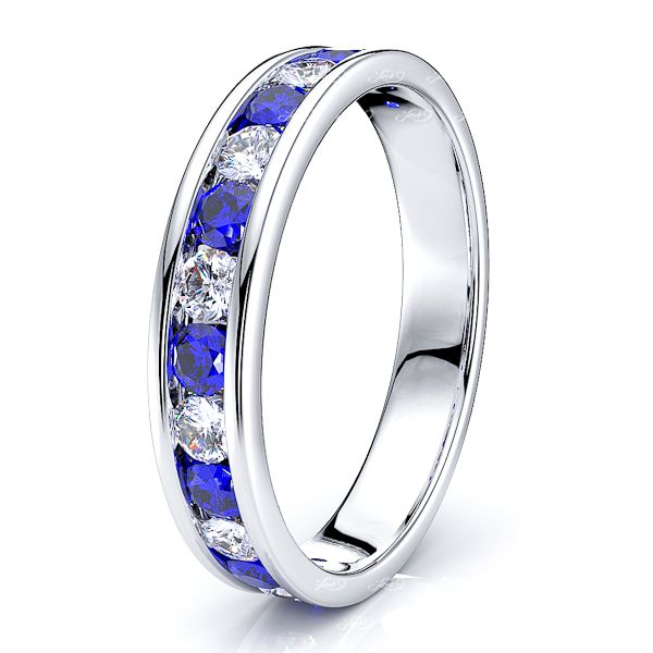 White Diamond and Blue Sapphire
