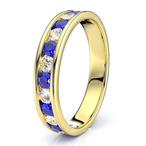 Yellow Diamond and Blue Sapphire