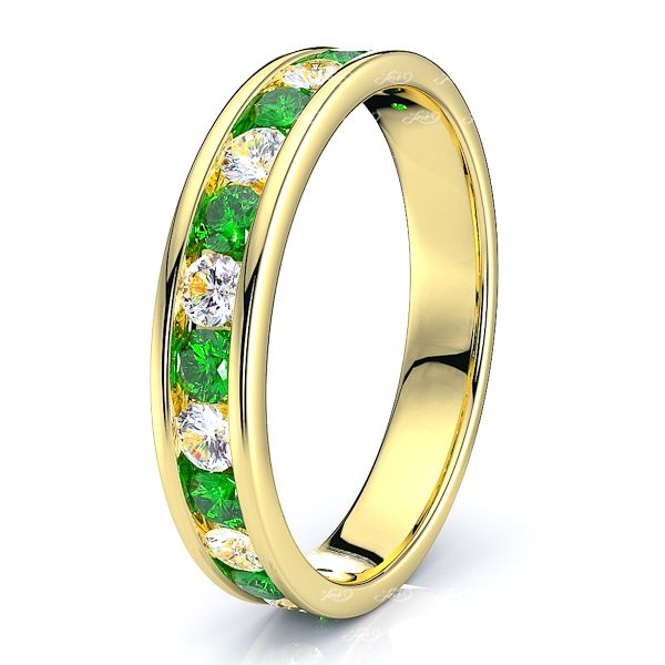 Yellow Diamond and Emerald