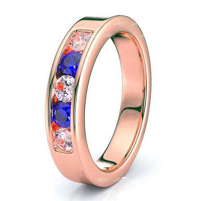 Rose Diamond and Blue Sapphire