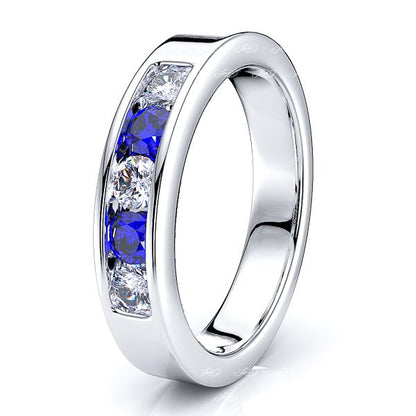 White Diamond and Blue Sapphire