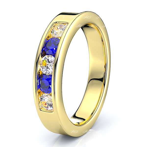 Yellow Diamond and Blue Sapphire
