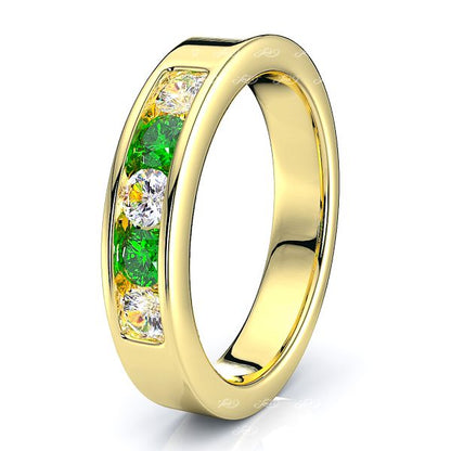 Yellow Diamond and Emerald