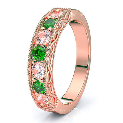 Rose Diamond and Emerald