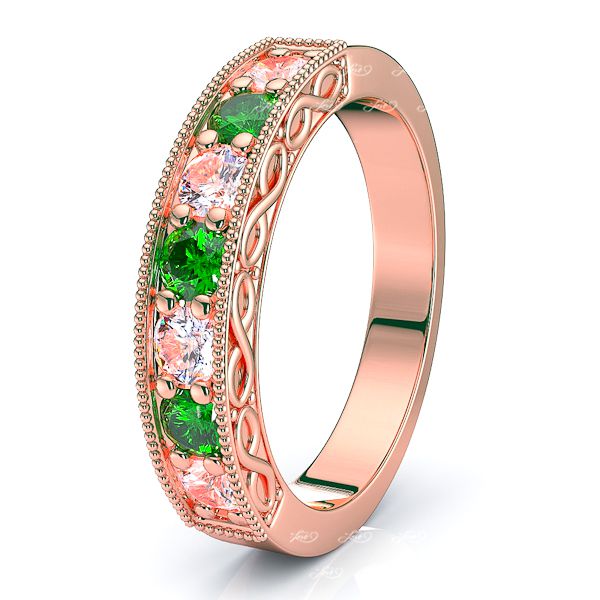 Rose Diamond and Emerald