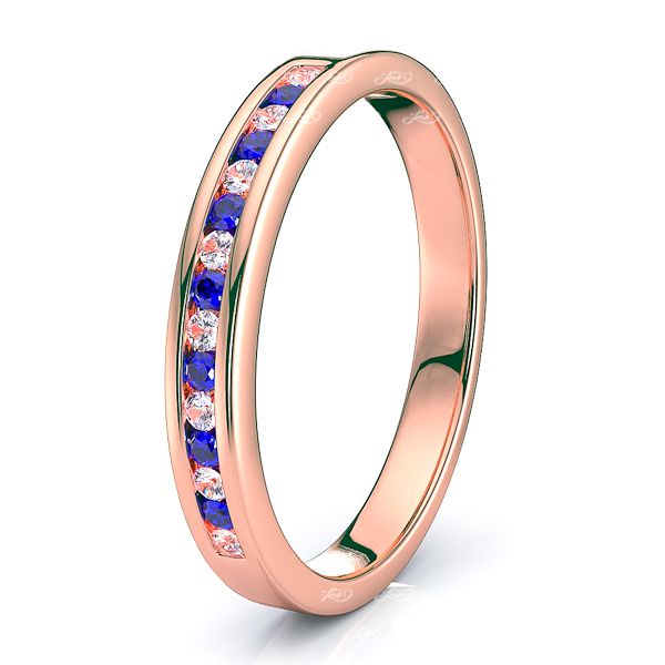 Rose Diamond and Blue Sapphire