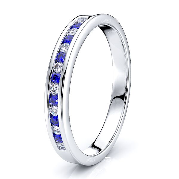 White Diamond and Blue Sapphire