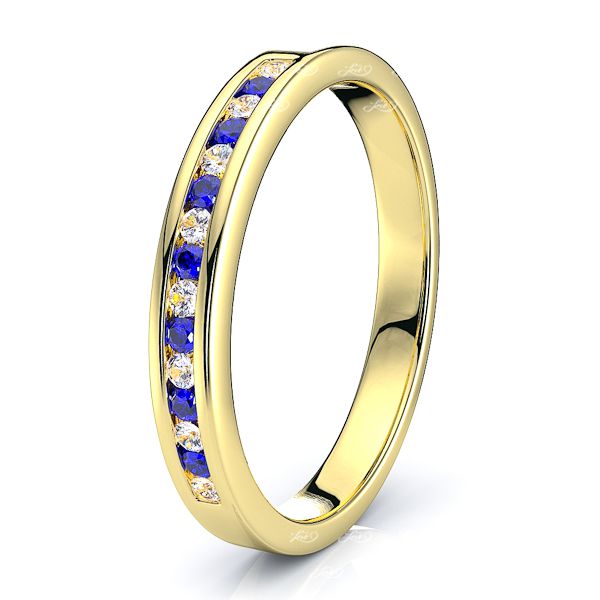 Yellow Diamond and Blue Sapphire