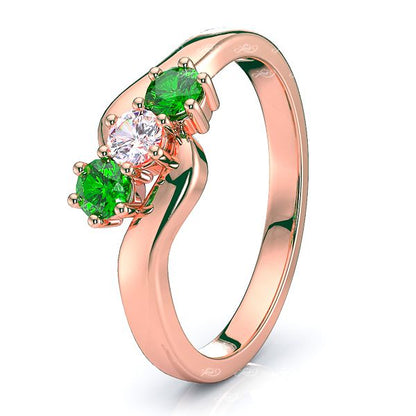 Rose Diamond and Emerald