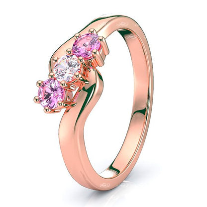 Rose Diamond and Pink Sapphire