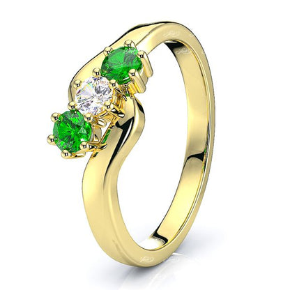Yellow Diamond and Emerald