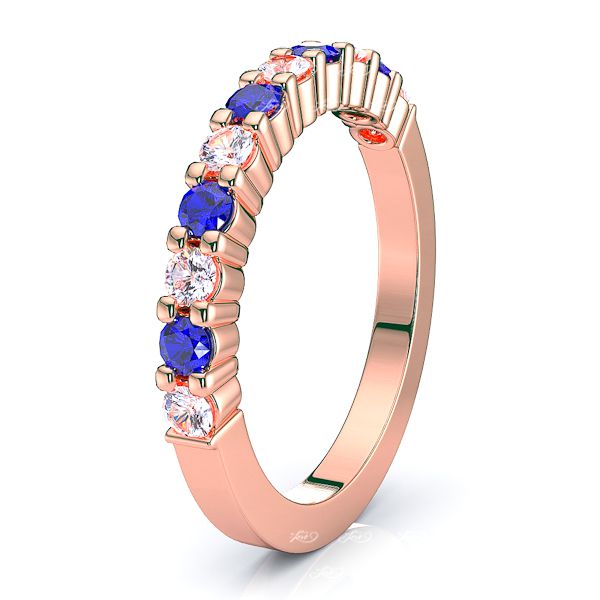 Rose Diamond and Blue Sapphire