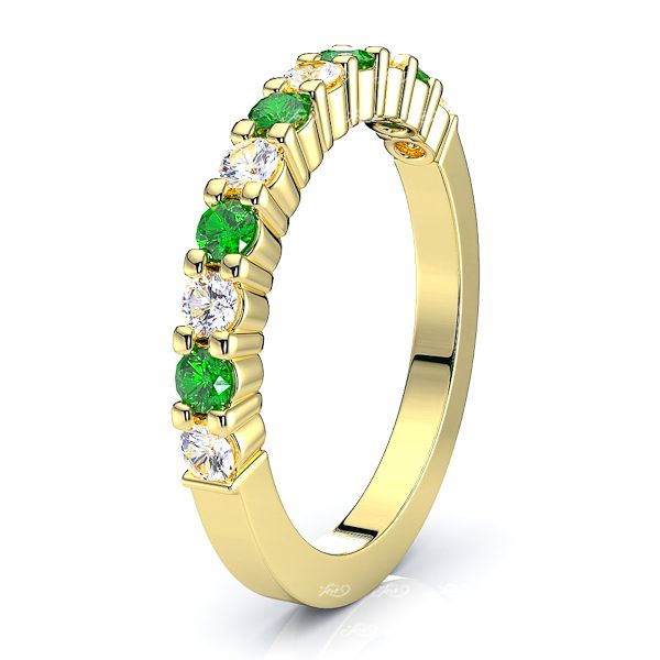 Yellow Diamond and Emerald