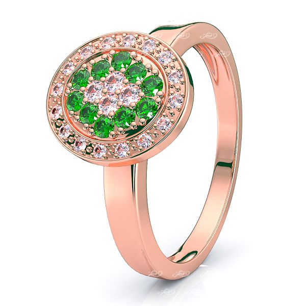 Rose Diamond and Emerald
