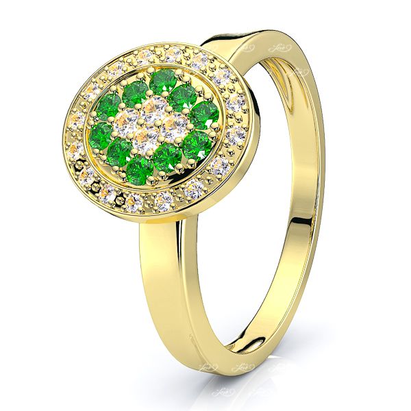 Yellow Diamond and Emerald