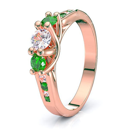 Rose Diamond and Emerald