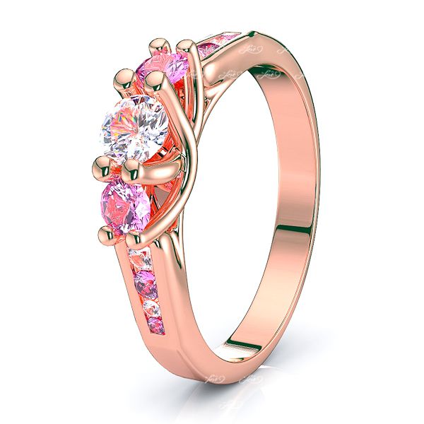 Rose Diamond and Pink Sapphire