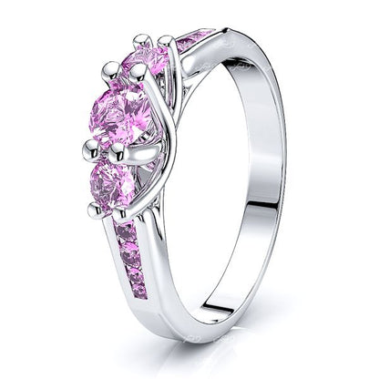 White Pink Sapphire