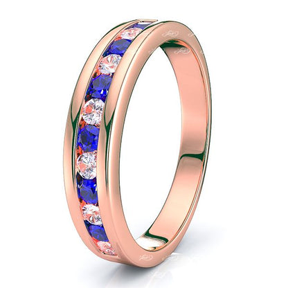 Rose Diamond and Blue Sapphire