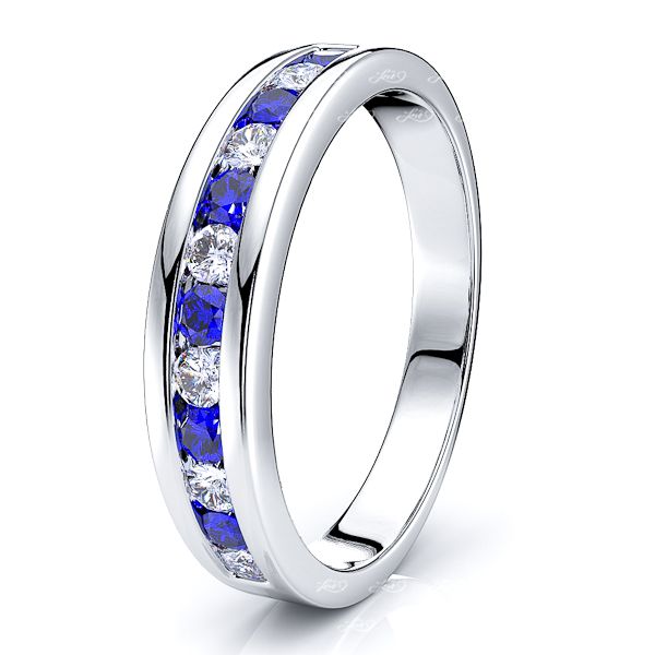 White Diamond and Blue Sapphire