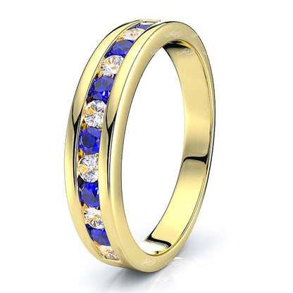 Yellow Diamond and Blue Sapphire