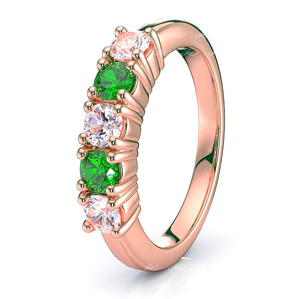 Rose Diamond and Emerald