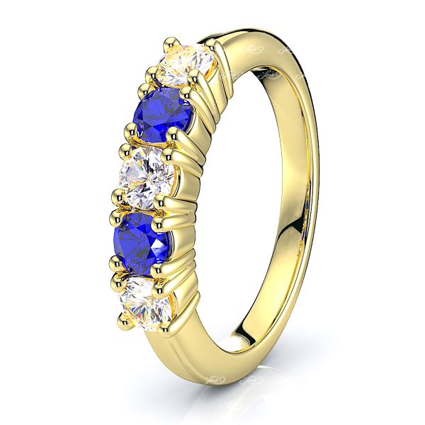 Yellow Diamond and Blue Sapphire
