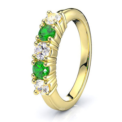 Yellow Diamond and Emerald