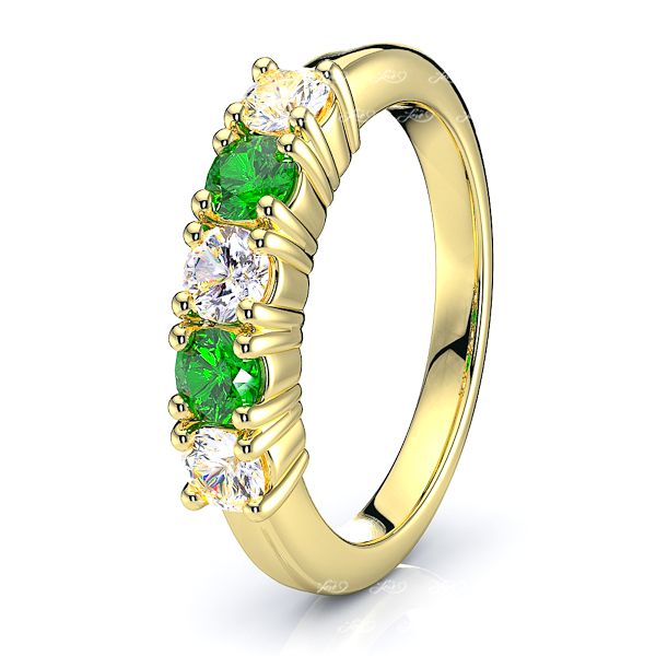 Yellow Diamond and Emerald