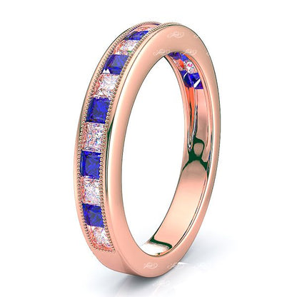 Rose Diamond and Blue Sapphire