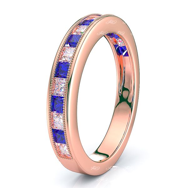 Rose Diamond and Blue Sapphire