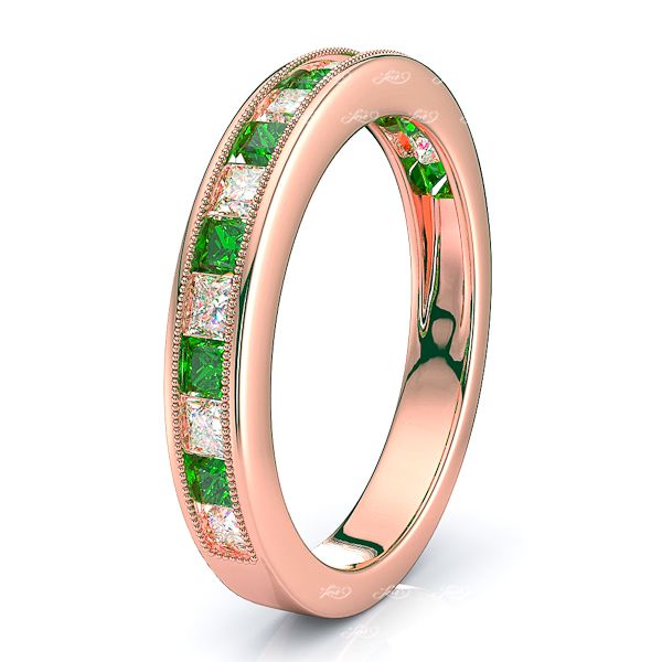 Rose Diamond and Emerald