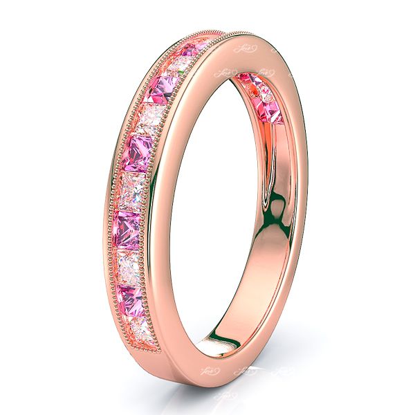 Rose Diamond and Pink Sapphire