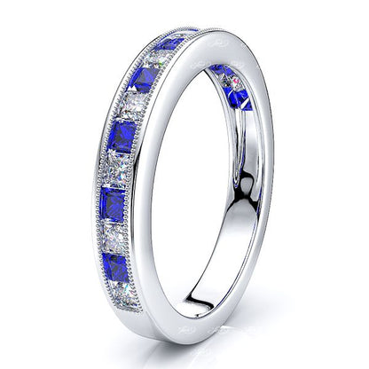 White Diamond and Blue Sapphire