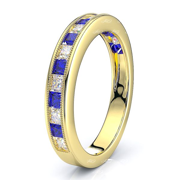 Yellow Diamond and Blue Sapphire