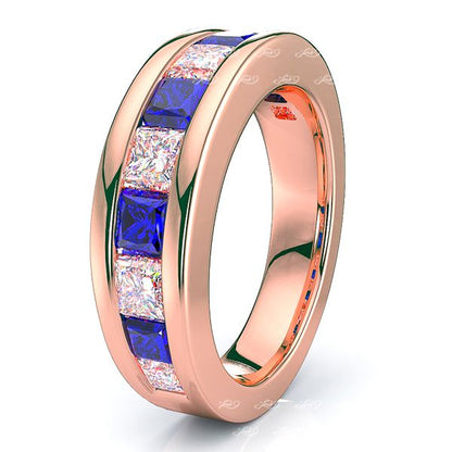 Rose Diamond and Blue Sapphire