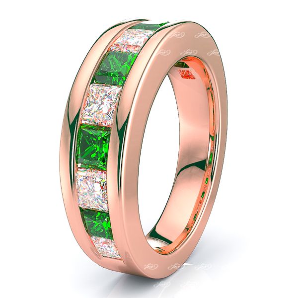 Rose Diamond and Emerald