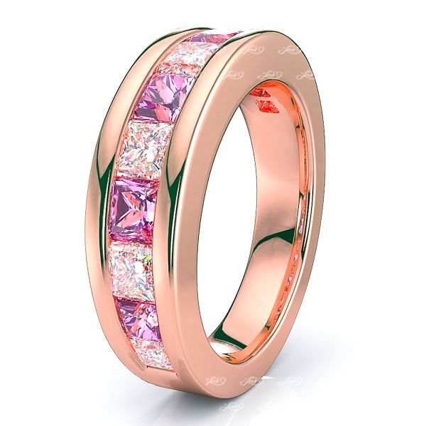 Rose Diamond and Pink Sapphire