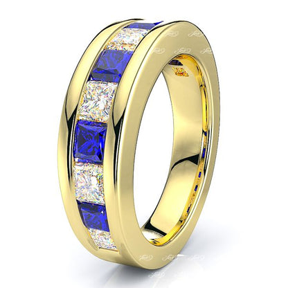 Yellow Diamond and Blue Sapphire